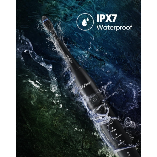 MySmile DY156 Sonic Electric Toothbrush for Adults, Rechargeable Battery Toothbrush Portable with 3 Brush Heads, 2 Mins 5 Modes Smart Timer,