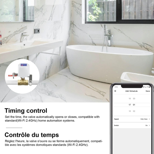 Contrôleur de valve Wi-Fi intelligent de Black & Decker
