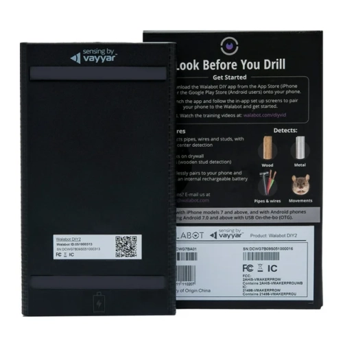 Walabot Diy 2 Advanced Stud Finder & Wall Scanner for Android & iOS Smartphones