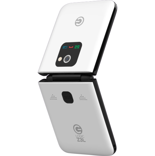 LOGIC  Z3L 4G Flip Phone In White
