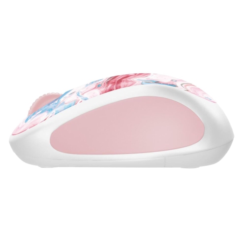 Remis à neuf Souris ambidextre sans fil à 3 boutons édition limitée M317c Design Collection de Logitech avec motifs colorés - Cotton Candy