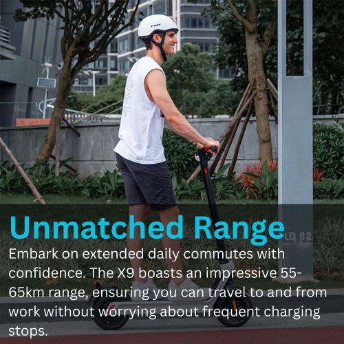 Trottinette électrique X7 de Bluerev – Trottinette électrique pliable et légère avec vitesse maximale 25&nbsp;km/h et portée 20&nbsp;km – Balade