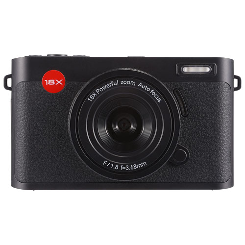 Appareil photo numérique Wi-Fi vidéo 5K de 20 Mpx VECXX140 de Vivitar - Noir