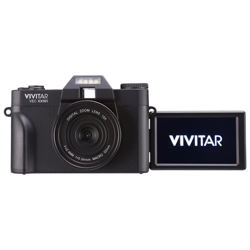 Vivitar VECXX101 Wi-Fi 20MP 4K Video Digital Camera - Black