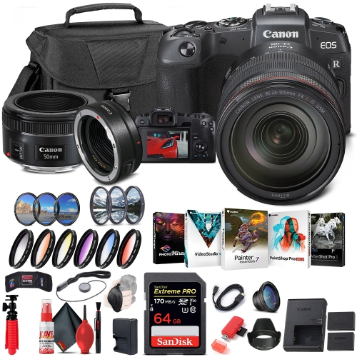 CANON  Eos Rp Mirrorless Camera With 24-105MM Lens (3380C012) + Ef Storage Bundle