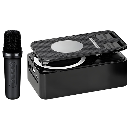 MYACUC  Adjustable Phone Stand With Bluetooth Speaker Hands-Free Entertainment Mobile Phone Stand Portable And Mobile, Single Microphone