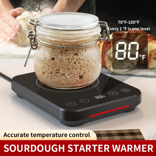 Sourdough Starter Thermostatic Warmer,Precise control of every 1°F Gear position and timing have memory function perfect for home baking