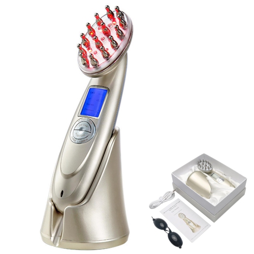 Portable Rechargeable Hair Revive Brush, Red Light Therapy Brush Scalp Care Massager, Stimulating Hair Growth for Women & Men, Compact Easy to Use