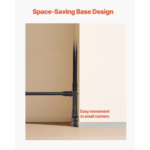 VEVOR 7x10ft Backdrop Stand with Wheels, Adjustable Photo Backdrop Stand, Moveable Background Backdrop Stand, Heavy Duty Projector Screen Stand, for