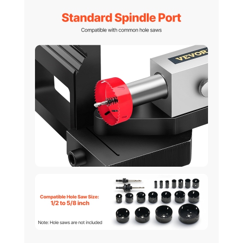 VEVOR 1/2 to 3-inch Pipe Tube Notcher, Tubing Notcher with 0 to 50° Adjustable Angle, Pipe and Tube Notching Tool for Repair Shops, Home Projects,