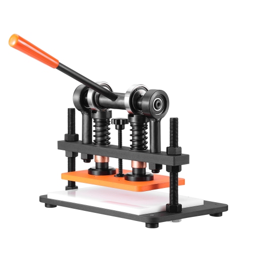 Machine à découper en cuir VEVOR 10,2 x 5,9 po, lame à estampage manuelle, machine à découper à tarauder à pression 0,47 po à deux arbres