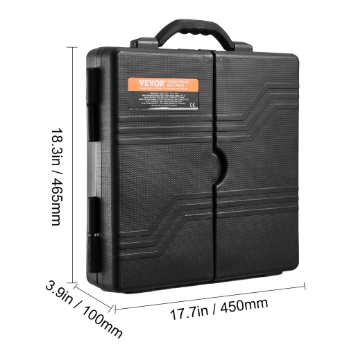 VEVOR 207-Piece Mechanics Tool Set, 1/4" 3/8" 1/2" Drive Sockets, SAE/Metric with Bits, Wrenches, Ratchet Handle, Accessories, and Plastic Storage