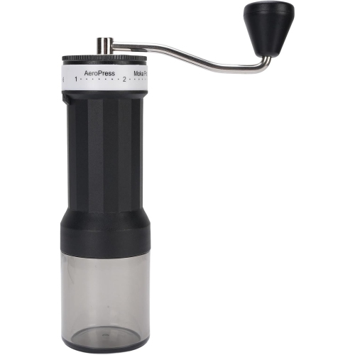 Moulin à café manuel, moulin à café portatif à mains, avec 40 réglages réglables, pour les voyages, le camping, le bureau, amovible