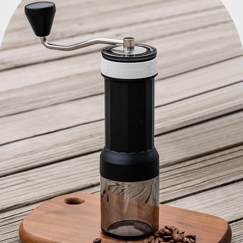 Moulin à café manuel, moulin à café portatif à mains, avec 40 réglages réglables, pour les voyages, le camping, le bureau, amovible