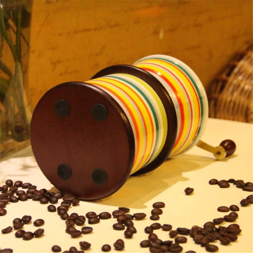 Moulin à café classique manuel en céramique Moulin à café manuel Moulin à café manuel en céramique Moulin à manivelle compact idéal pour la maison,