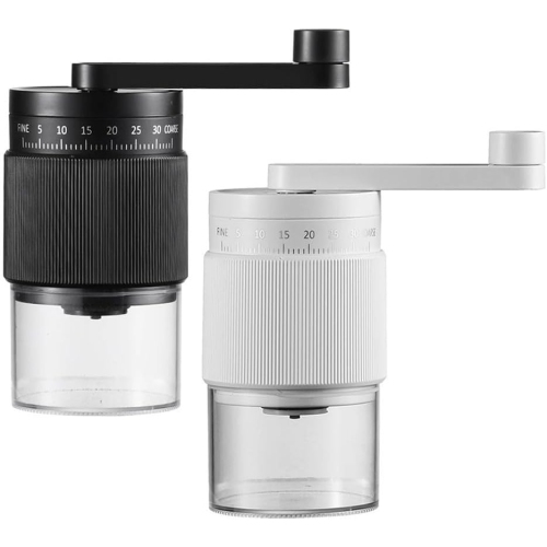 Moulin à café à poignée ergonomique 35 réglages de mouture Moulin à café à meule conique Manuel Nettoyage Moulin à café Design amovible pour le