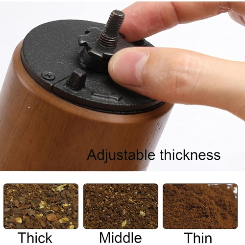 Moulin à café manuel Moulin à café conique Moulin à café manuel Moulin à café portatif en bois de couleur pâle