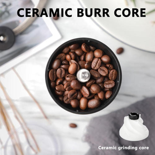 Moulin à café manuel à meule en céramique Moulin à café à main à meule en céramique Capacité du moulin à café portatif à manivelle ajustable