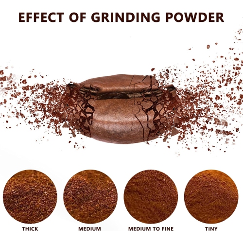 Moulin à café manuel à meule en céramique Moulin à café à main à meule en céramique Capacité du moulin à café portatif à manivelle ajustable