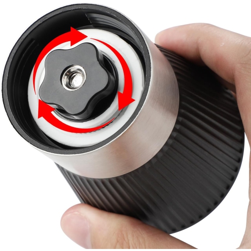 Moulin à café manuel à meule en céramique Moulin à café à main à meule en céramique Capacité du moulin à café portatif à manivelle ajustable