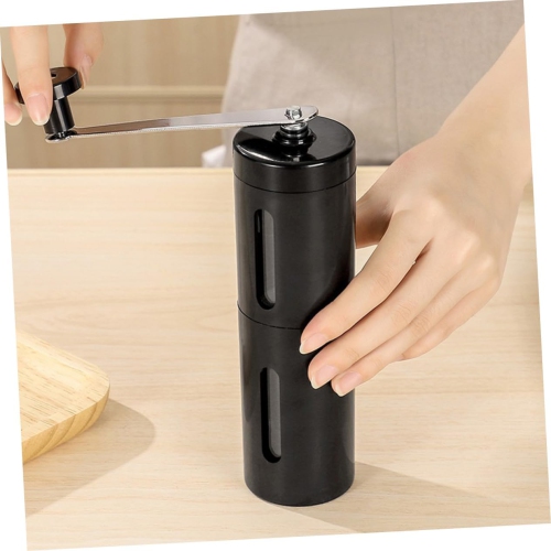 Moulin à café manuel portatif en acier inoxydable pour usage domestique Conception compacte pour espresso frais et café filtre noir