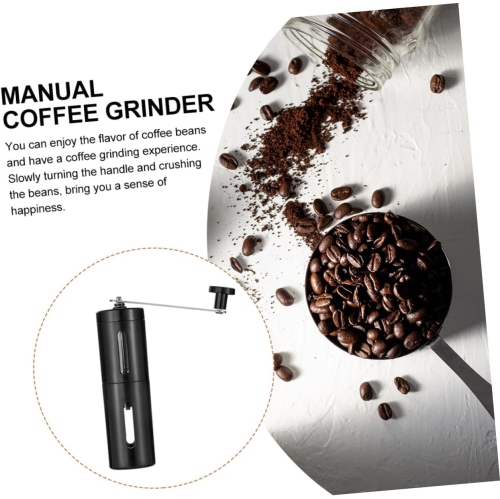 Moulin à café manuel portatif en acier inoxydable pour usage domestique Conception compacte pour espresso frais et café filtre noir