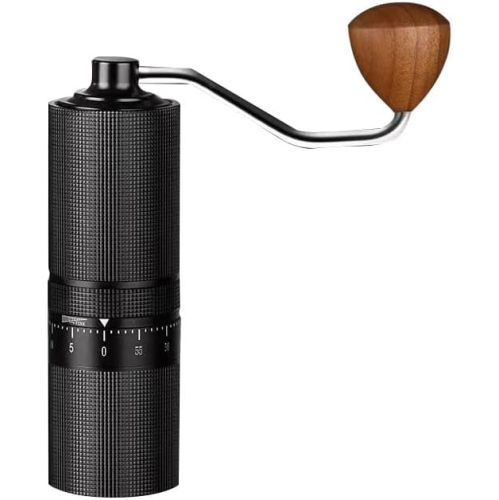 Moulin à café manuel, capacité de 28&nbsp;g avec acier inoxydable CNC, meule conique réglable externe, mouture uniforme