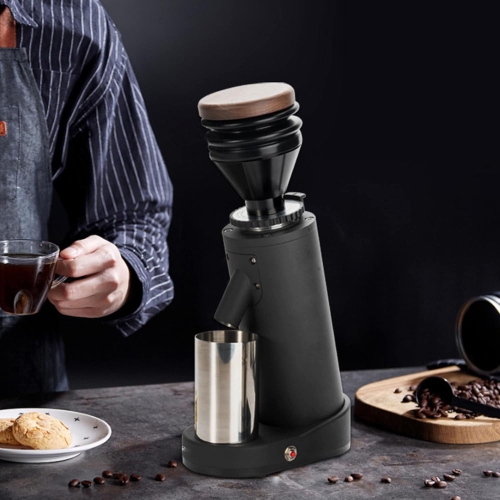 Moulin à café électrique à meule en titane de 40 mm, 19 vitesses à réglage de l'épaisseur Moulin à café pour filtre, cafetière à piston et