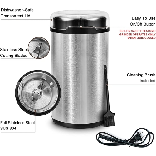 Electric Pill Crusher Grinder – Pulverize Small & Large Medication and Vitamin Tablets to Fine Powder, Ideal for Multiple Pills, Easy Use, Perfect