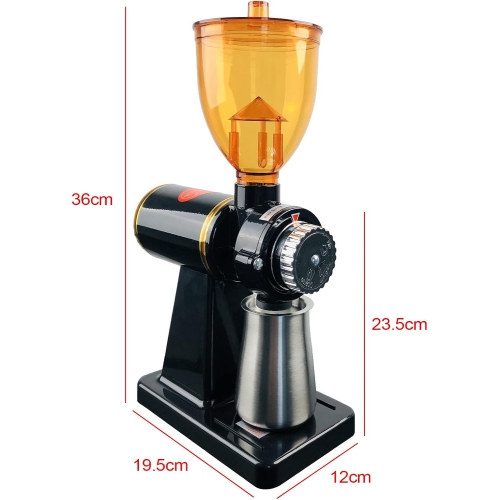 Moulin à café électrique, commercial et résidentiel de 180&nbsp;W, machine à moudre pour moulin à meule automatique Beans Nuts Spice Griller