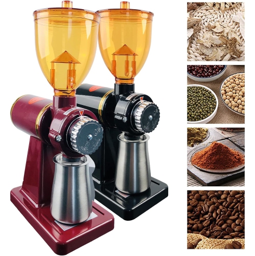 Moulin à café électrique, commercial et résidentiel de 180&nbsp;W, machine à moudre pour moulin à meule automatique Beans Nuts Spice Griller