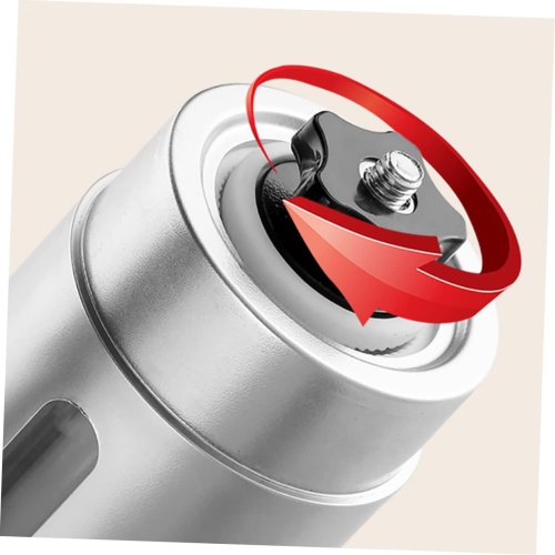 Manual Coffee Bean Portable Handheld Stainless Steel Mill for Home Use Grind Compact Design for Fresh Espresso and Drip Coffee Silver