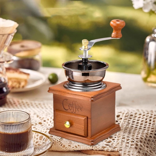 Manual Coffee Bean Grinder Hand Coffee Mill Long Handle Classical Portable Maker Making Tool Machine for Cafe Office Camping