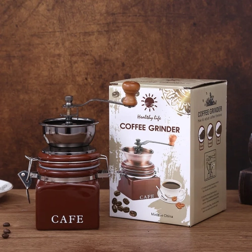 Manual Coffee Grinder Styles Portable Espresso Grinder for Drip Coffee Cold Brew Espresso French Press Turkish Brew Gift Box