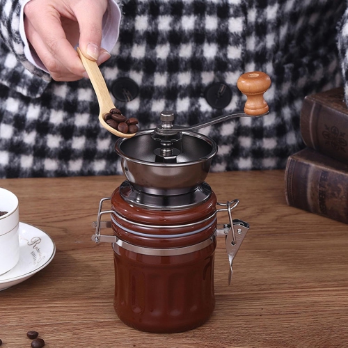 Antique Wooden Coffee Grinder Portable Manual Design Coffee Grinder For Easy Use In Kitchen Or Camping