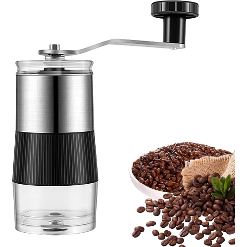 Moulin à café manuel | Moulin à café manuel, moulin à café avec poignée en acier inoxydable pour la maison, les voyages, la randonnée ou le camping