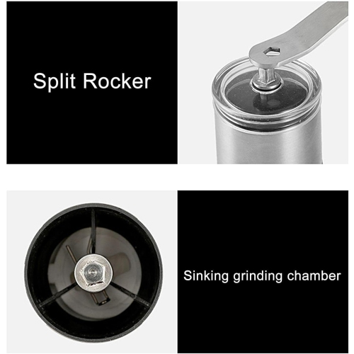 Moulin à café manuel | Moulin à café manuel, moulin à café avec poignée en acier inoxydable pour la maison, les voyages, la randonnée ou le camping