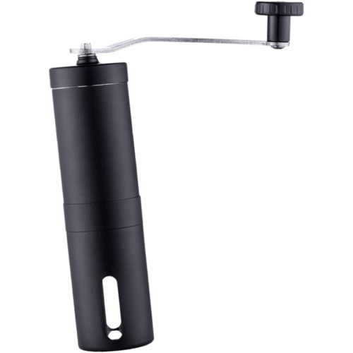 Café manuel Moulin à grains de café finesse en acier inoxydable pour le camping de voyage à domicile pour moudre les noix Plus noir