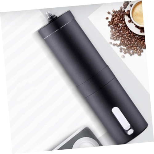 Café manuel Moulin à grains de café finesse en acier inoxydable pour le camping de voyage à domicile pour moudre les noix Plus noir