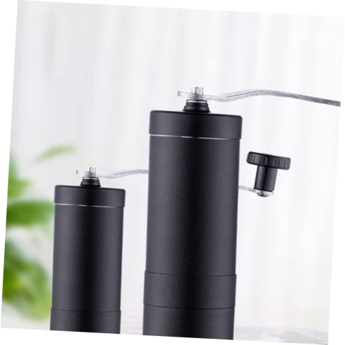 Café manuel Moulin à grains de café finesse en acier inoxydable pour le camping de voyage à domicile pour moudre les noix Plus noir