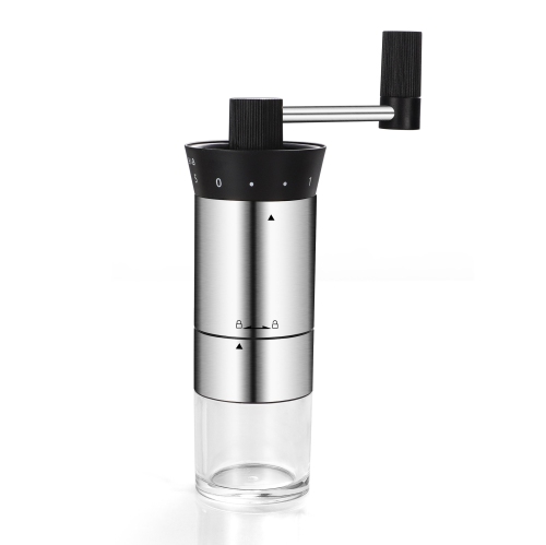 Manual Coffee Grinder Stainless Steel Ceramic Burr Bean Crank Portable Grinder for Caf&eacute; Home Roast Dark Medium Light Drip Coffee Cold Brew