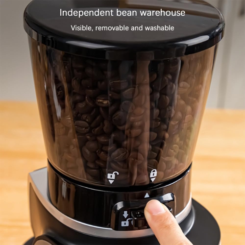 Conical Burr Coffee Grinder, with 31 Precise Settings, Electric Coffee Grinder with LED Display and Anti-Static Device, for Espresso Drip and French