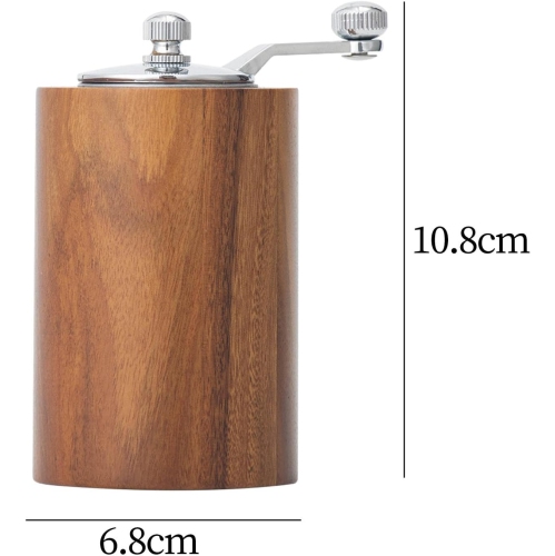 Manual Coffee Grinder Durable Professional Portable Adjustable Crank for Travel Camping Bar Home, Large