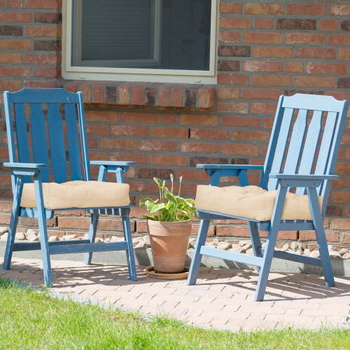 Gymax Set of 6 21'' x 21'' Chair Seat Cushion Pads Patio