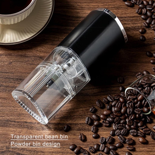 Cafetière automatique électronique, machine à moudre rechargeable, mode double, mini mouture, moulin à mouture réglable, Blanc