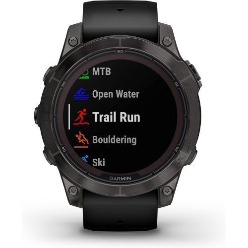 Garmin fēnix 7 Pro Sapphire Solar, Multisport GPS Smartwatch, Built-in Flashlight, Solar Charging Capability, Black
