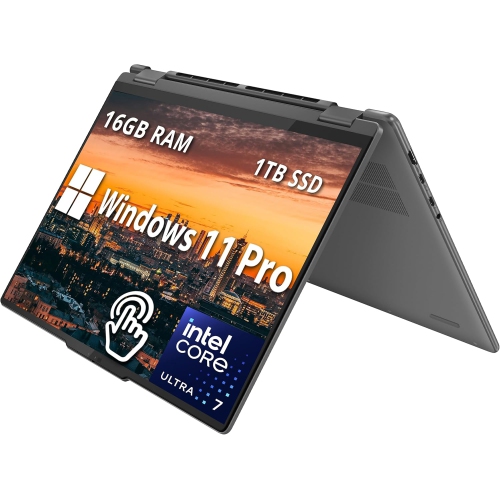 LENOVO  - Yoga 7I 2-In-1 16" 2K Touchscreen Laptop, Intel Ultra 7 155U, 1Tb SSD, 16GB Lpddr5X, Backlit Keyboard, Fingerprint Reader, Wifi 6E, Win 11
