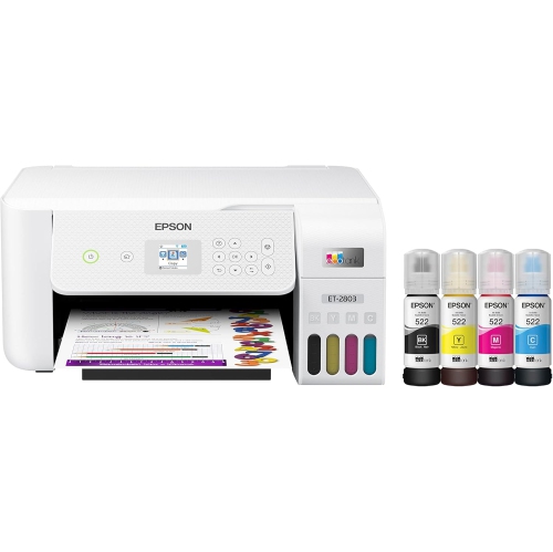 Epson EcoTank ET-2803 Wireless Colour All-in-One Cartridge-Free Supertank Printer with Scan and Copy