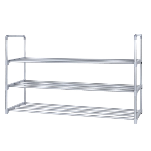 3-Tier Shoe Rack 18 Pairs Shoe Shelf Storage Cabinet Organizer, 35" L x 11.6" W x 20.87" H Unit Entryway Stackable Shelf Unit