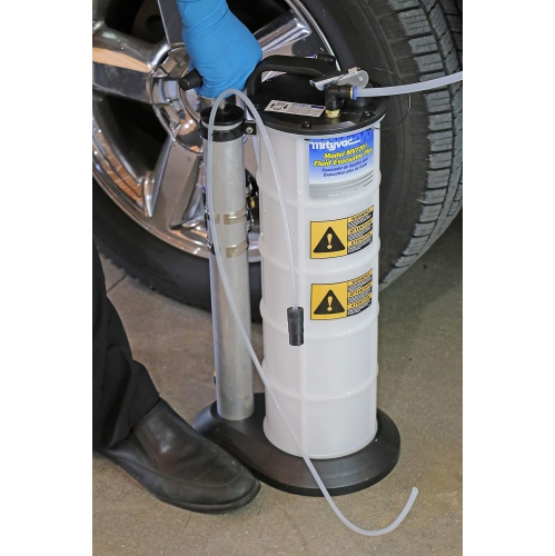 Évacuateur manuel de liquide Mityvac 7201 avec réservoir de 2,3 gallons; Évacuation ou distribution de liquides à l'aide d'un bouton-poussoir;